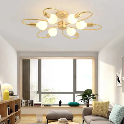 Creative Modern Ceiling Chandelier - E27/E26 Living Room and Bedroom Hanging Light Fixture