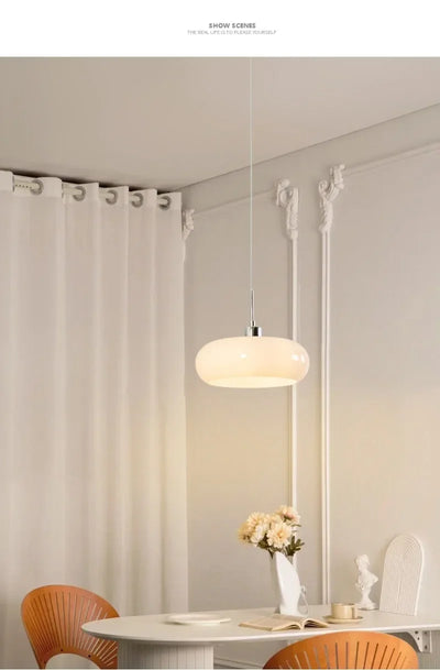 Modern Glass Pendant Lights – Elegant Hanging Lamp for Bedrooms, Cafes, and Restaurants