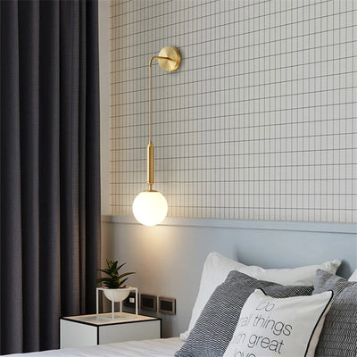 Modern Nordic Glass Wall Lamp: LED Luxury, Simple Design for Living Room, Bedroom, Bedside, Light Fixtures