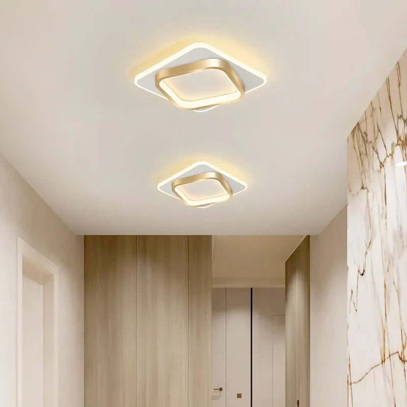 Modern Square LED Ceiling Light For Living Room Stair Aisle Cloakroom Hallway Bedroom Ceiling Light