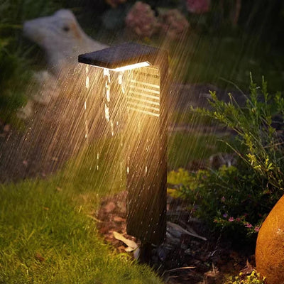 Waterproof LED Garden Lawn Lamp: Ideal for Yard Pathways and Landscape Lighting, Solar-Powered Bollard Lights