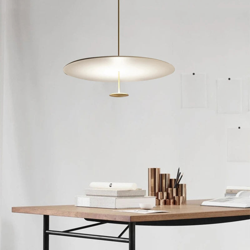 Minimalist Pendant Lights: Gold and Black Suspension Luminaire Perfect for Living Room - Stylish Ring Lights