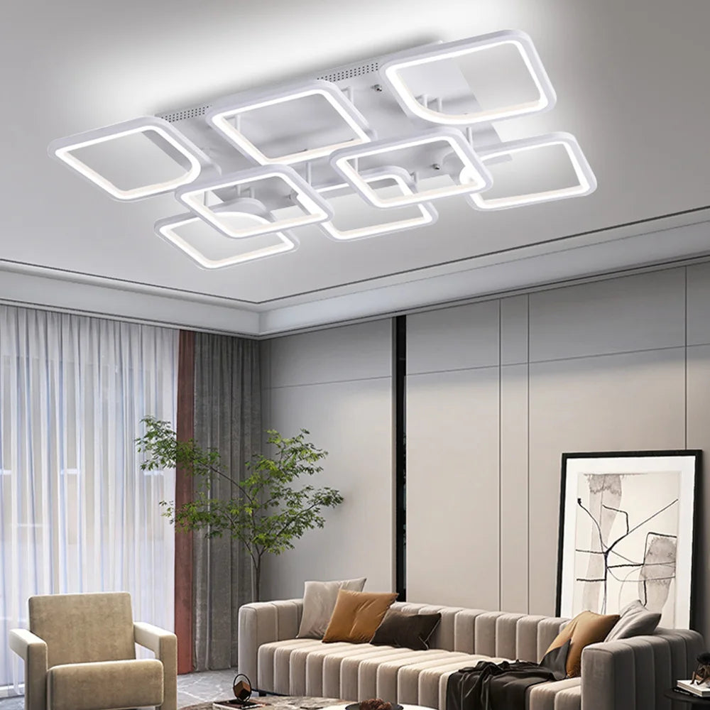 LED Modern Chandelier Living Room Bedroom Kitchen Remote Control Luxury Lamp Ceiling Light Nordic Home Lighting Fixture