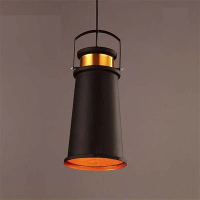 Vintage Retro Pendant Lamp - Industrial Style Single Head Pot Lid Pendant Light for Bars, Coffee Shops, and Restaurants