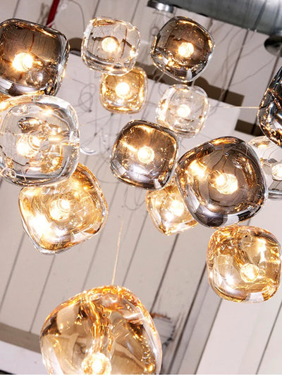 Modern Nordic LED Crystal Ceiling Chandelier - Luxury Lighting Fixture for Various Spaces