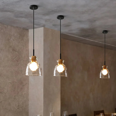 Modern Clear Glass Pendant Lamp - Versatile Lighting for Every Space