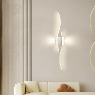 Modern LED Wall Lamps: Black, White, Gold, Interior Lighting for Sofa Background Bedroom Aisle, Indoor Fixture