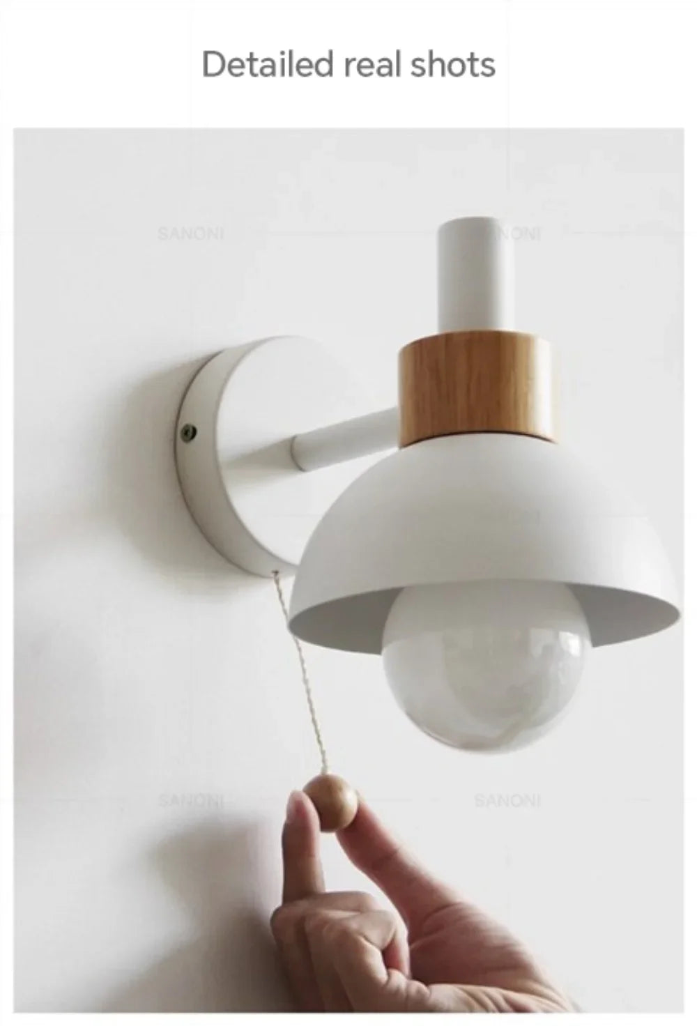 Modern Macaron Wall Light with Switch – Versatile Wall Sconce for Bedroom, Living Room, Bathroom, and Stairs