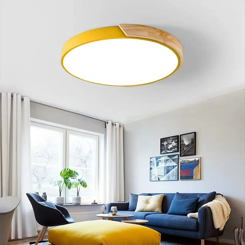 Modern LED Ceiling Light Macaron Chandelier For Bedroom Living Dining Room Aisle