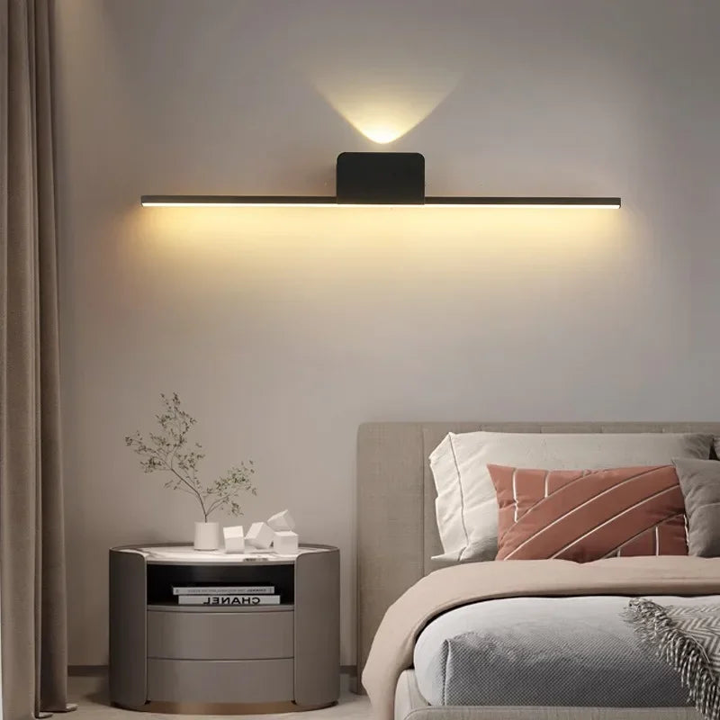 Modern Minimalist LED Wall Lamp - Dimmable Bedroom & Living Room Sconce