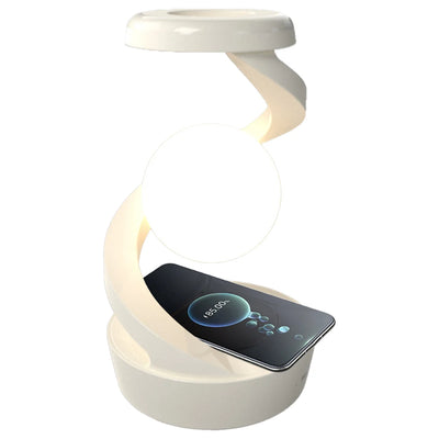 3D Floating RGB Lamp with Wireless Charger - Modern Decor & Unique Gift