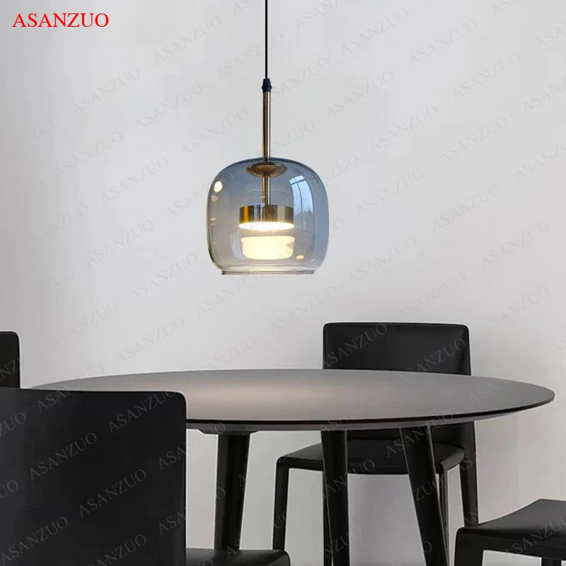 Modern Glass Design LED Pendant Lights For Indoor Lighting  Ideal for Kitchen and Restaurant