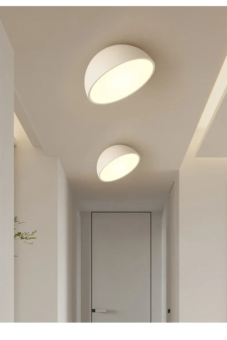 Modern Acrylic LED Ceiling Lamp for Bedroom, Living Room, Dining Hall, Hallway - White/Black