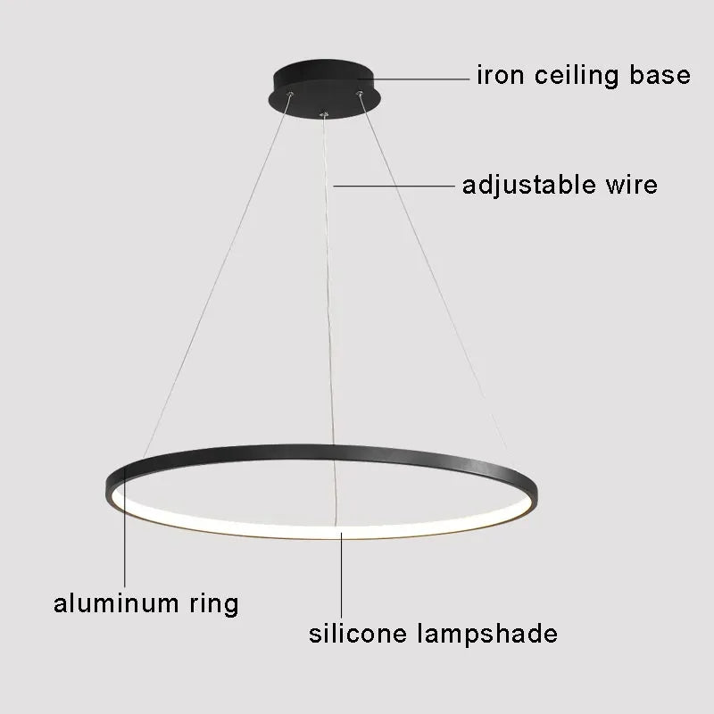 Elevate Your Space with Modern Minimalist Style: The Ring Pendant Lamp