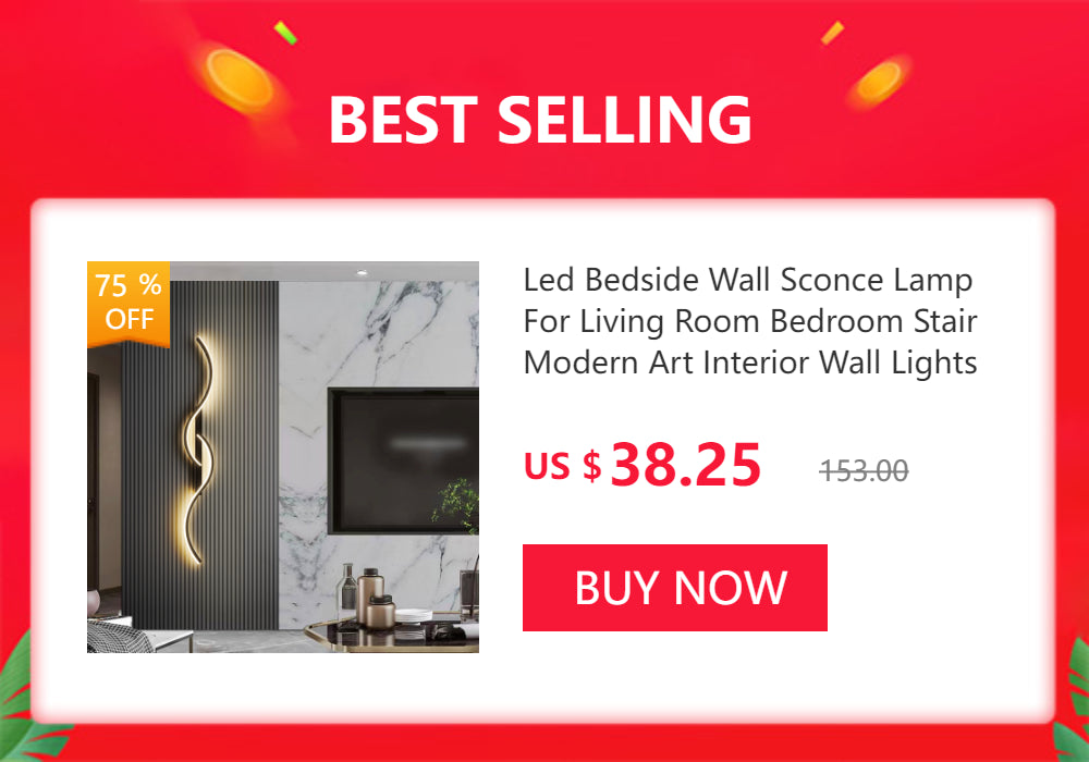 Modern LED Bedside Wall Lamp for Living Room, Bedroom, Stairs, TV Background - Minimalist Interior Wall Light