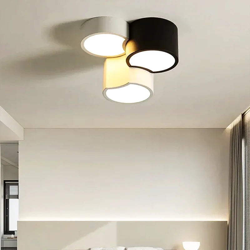 Modern LED Cylinder Ceiling Light: Spotlight for Living Room, Aisle - Minimalist Triangle Decor