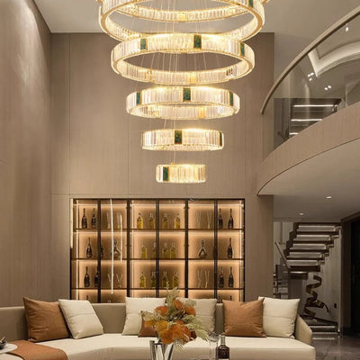 Modern Crystal Chandelier - Elegant Illumination for Home Decor