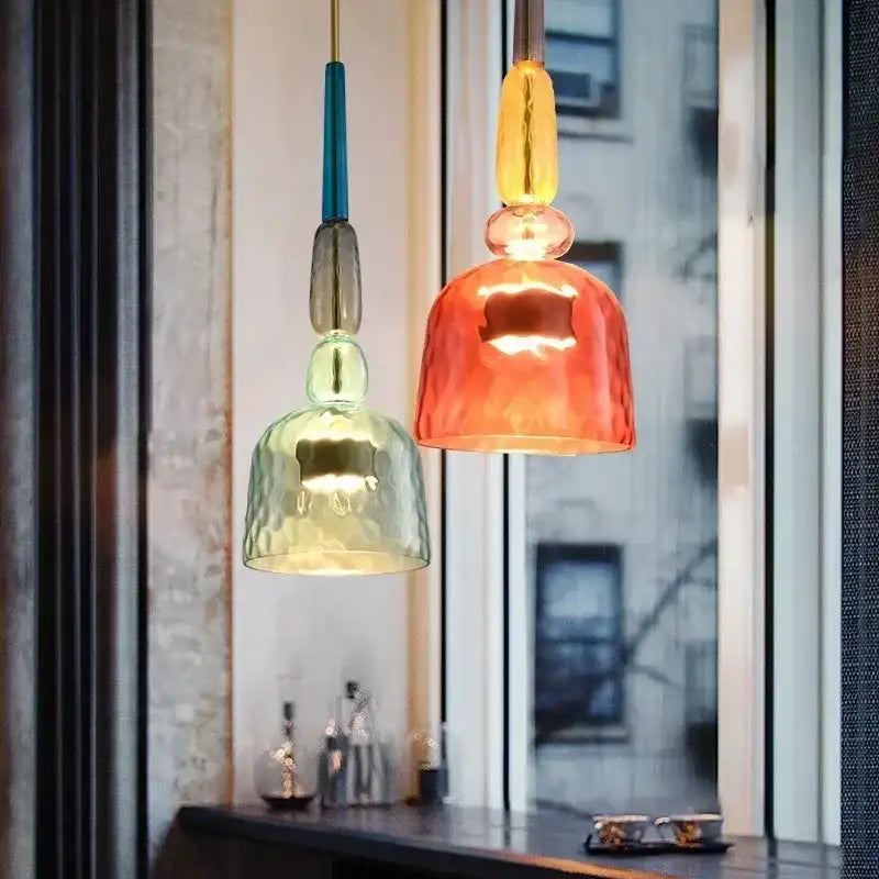 Modern Colorful LED Pendant Lights - Vibrant Illumination for Indoor S ...