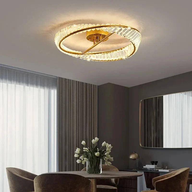 Luxury Ceiling Lamps Modern Bedroom Crystal LED Chandelier Living Room Ceiling Lights Luster Indoor Lighting Fixtures