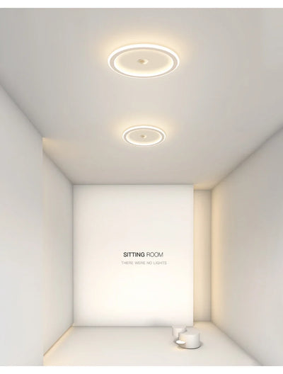 LED Ceiling Light with Motion Sensor – Modern Human Body Induction Lamp for Living Room, Hallway, and Indoor Spaces