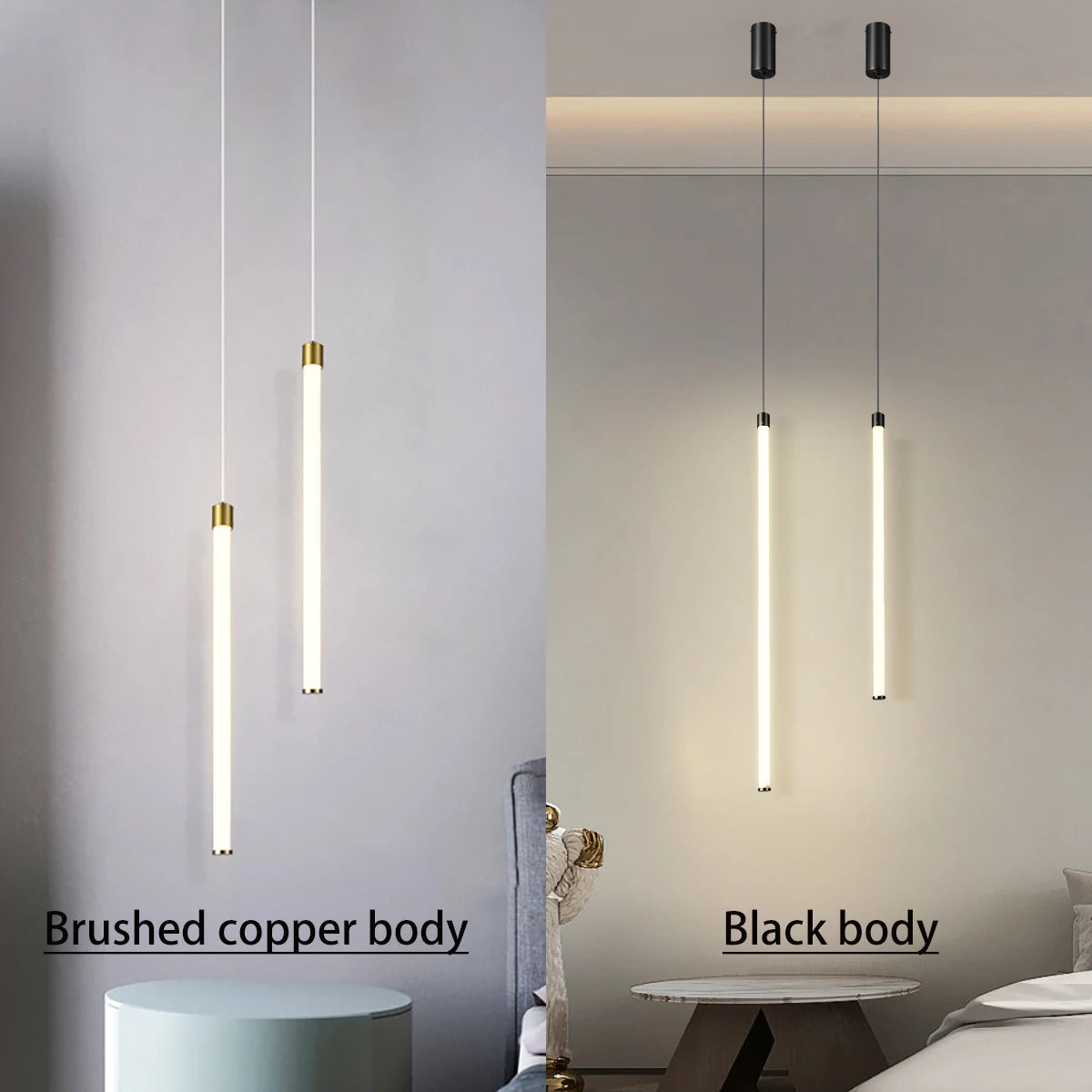 Modern LED Pendant Light - Stylish Lighting Fixture for Indoor Spaces, Suitable for Bedrooms, Bedside Tables