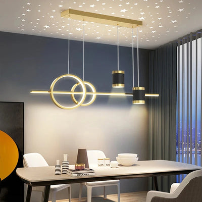 Modern LED Pendant Light – Luxury Dining Room Starry Chandelier