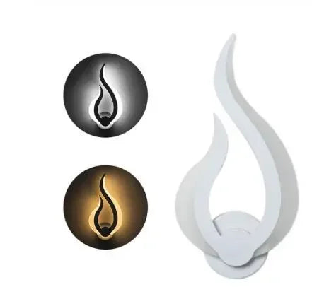 Flame-Shaped LED Wall Sconce: Modern Art for Any Indoor Space