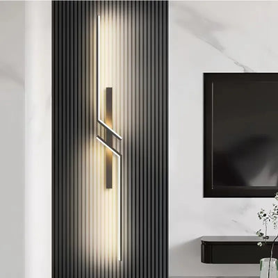 Modern Creative Strip LED Wall Lamp for a Minimalist Bedroom Bedside Wall Living Room