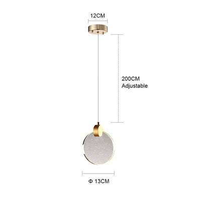 Modern Crystal Chandeliers: LED Hanging Lamp for Home Decoration, Bedroom, Kitchen, Dining Room, Restaurant, Bedside Pendant Lamp