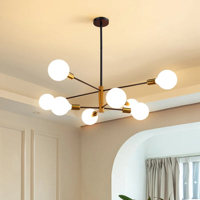 Modern Nordic LED Ceiling Chandelier - Stylish Lighting for Living and Dining Rooms