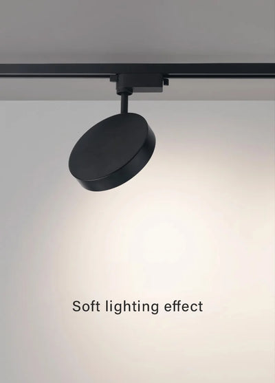 Aluminum 360° Adjustable Round LED Track Light Light for Clothing Stores and Homes