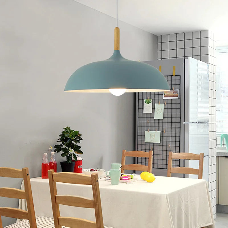 Nordic Modern LED Oak Pendant Ceiling Lights - Stylish Hanging Lamps for Home Indoor Improvement