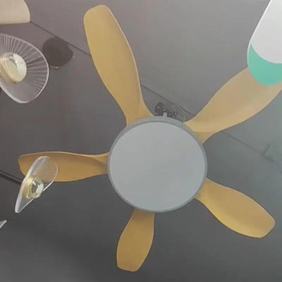 Large Ceiling Fans with LED Light: Remote Control for Living and Bedroom