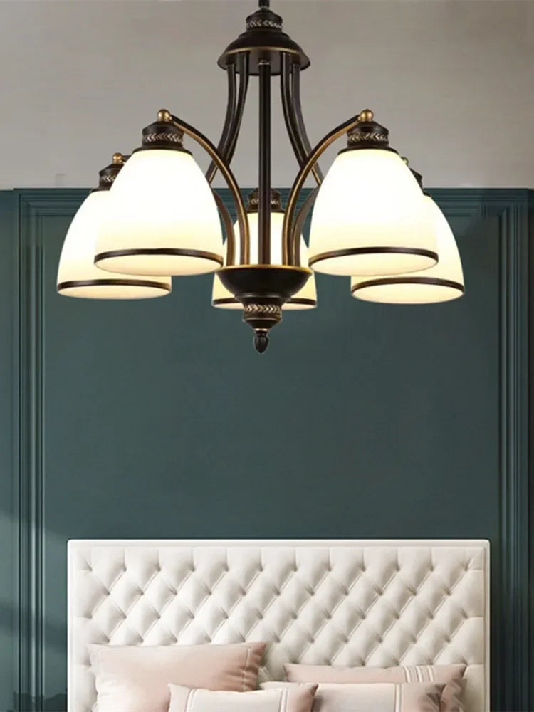 Contemporary Retro Chandelier: Elegant Lighting for Living and Dining Spaces