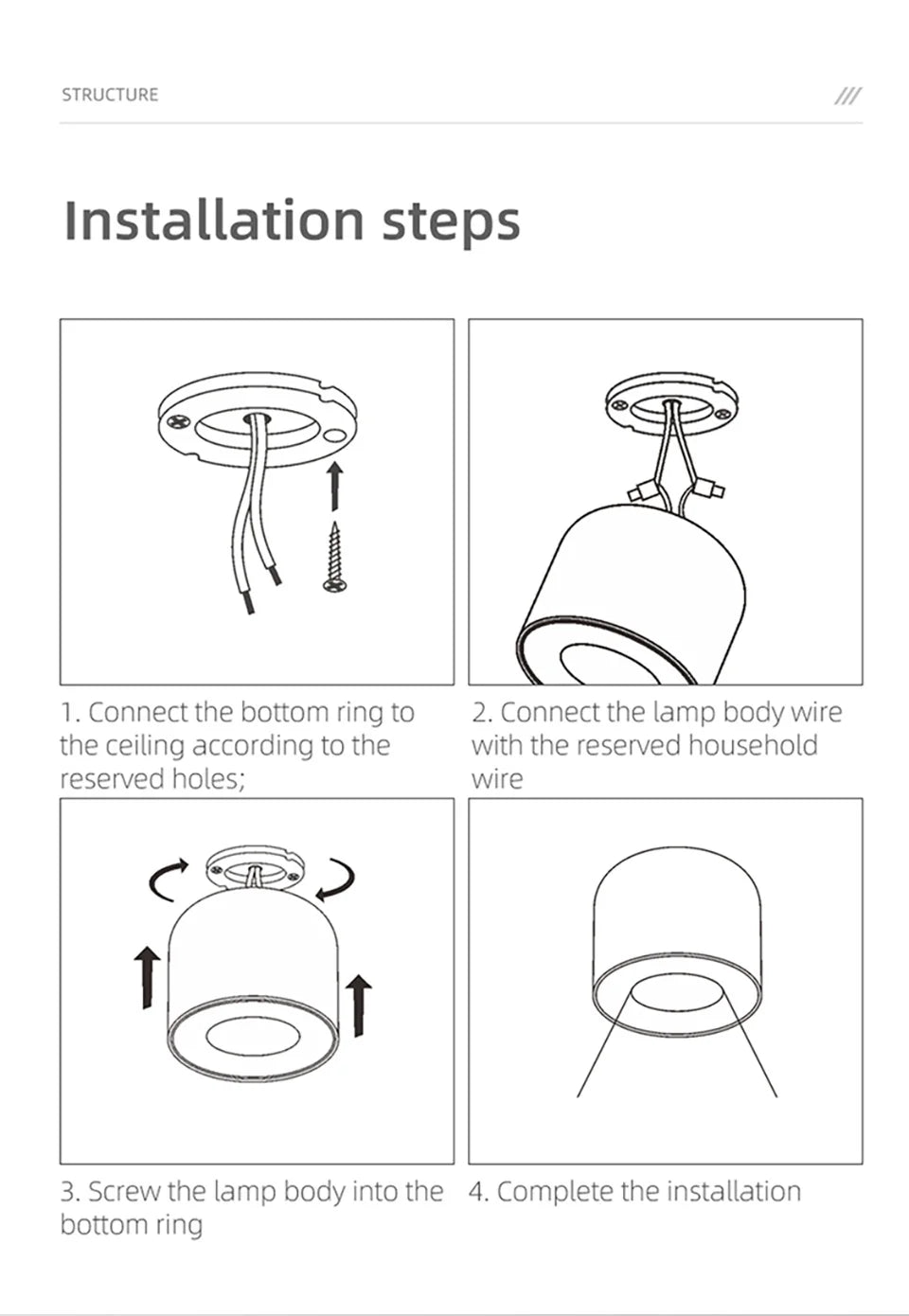 Aisilan Surface Mounted LED Downlight Ceiling Light COB Chip Spot Light for Living Room & Kitchen