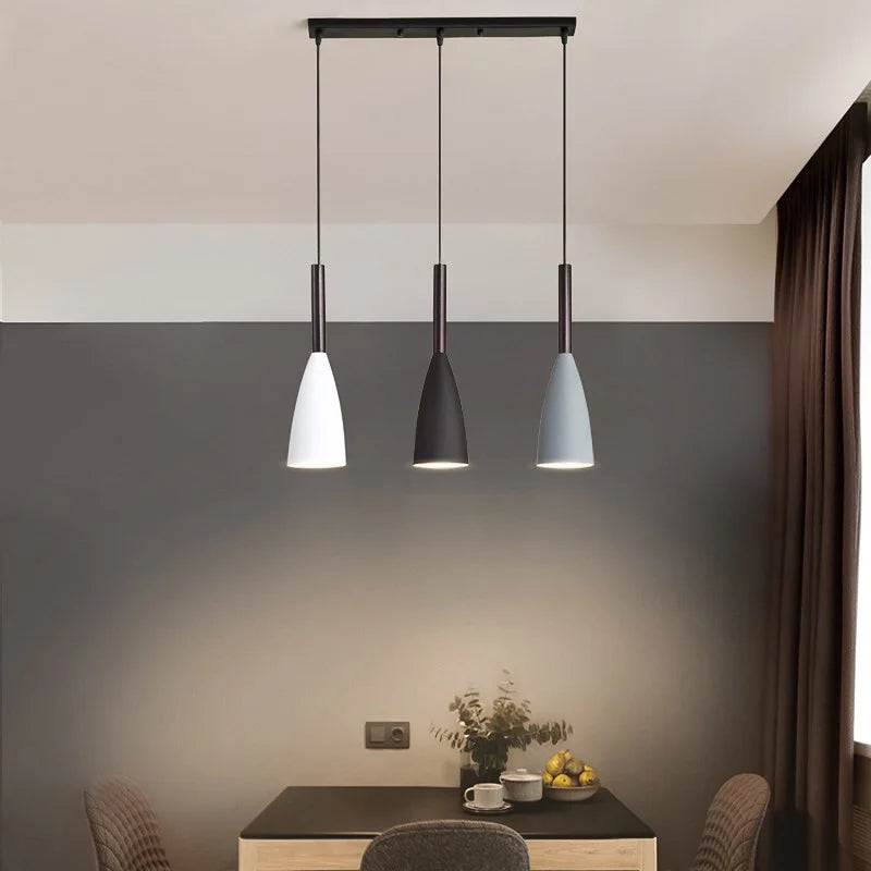 Modern Pendant Light: Nordic Minimalist Hanging Lamp for Dining Table, Kitchen Island Dining Room Lighting Fixture