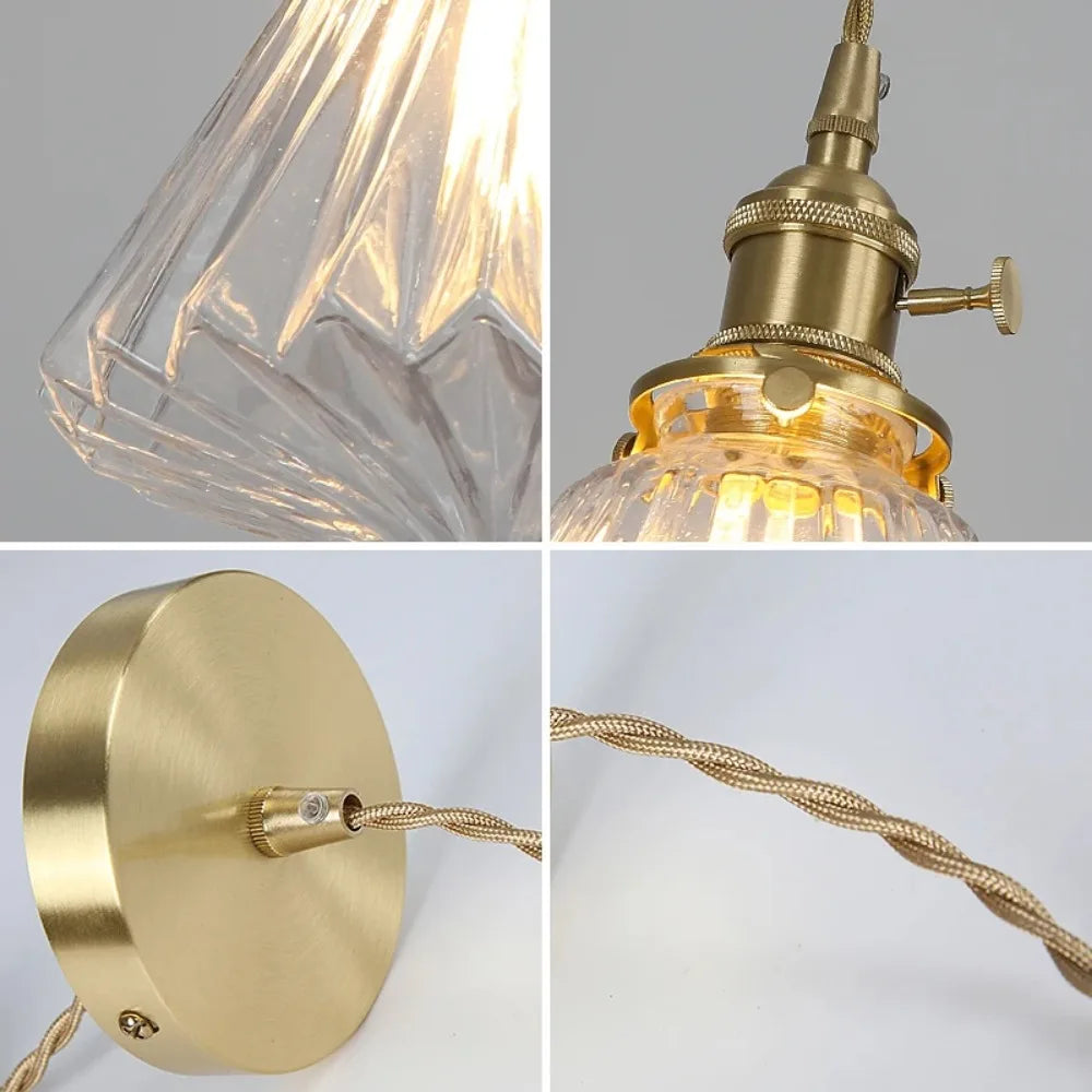 Modern French Retro Glass Pendant Light: Elevate Your Space with Creative Elegance