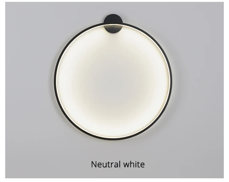 Modern Circle Background Decoration Lamp – LED Wall Light