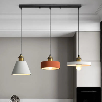 Nordic Pendant Light Hanging Macaron LED for Restaurant Bar Suspension