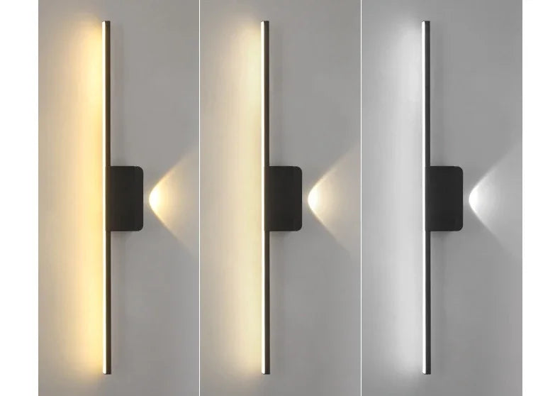 Modern Minimalist LED Wall Lamp - Dimmable Bedroom & Living Room Sconce