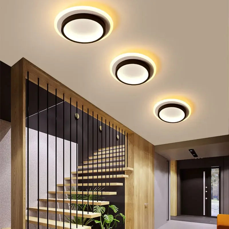 Modern Square LED Ceiling Light For Living Room Stair Aisle Cloakroom Hallway Bedroom Ceiling Light