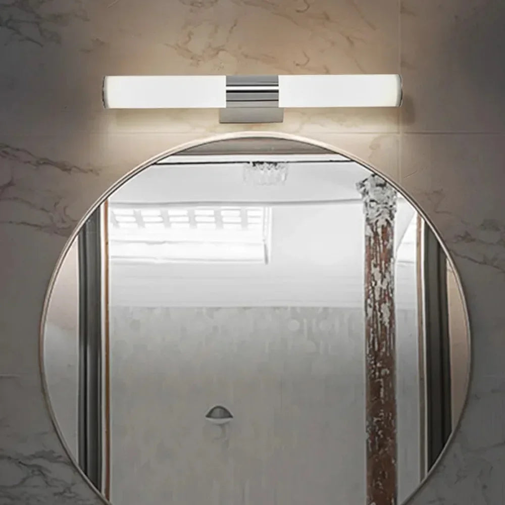 Modern LED Tube Wall Lamp for Bathroom Mirror - Waterproof and Bright, Available in 12W, 16W, and 22W