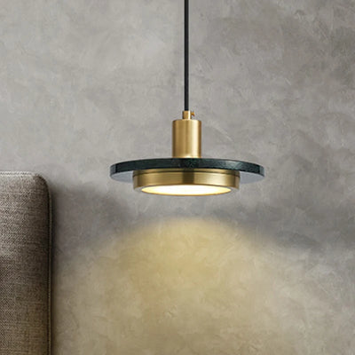 Luxurious LED Marble Pendant Lights: Postmodern Elegance for Dining and Bedroom Decor