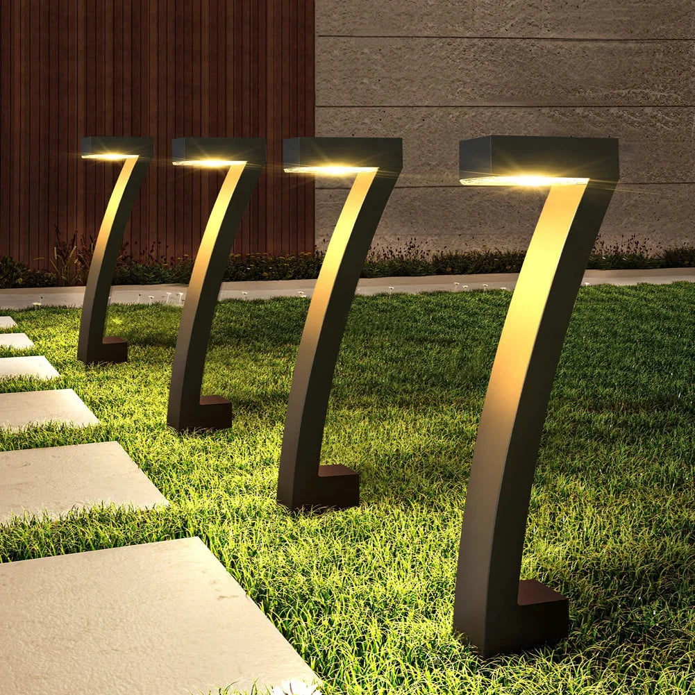 4pcs Solar Garden Pathway Lights - Waterproof LED Driveway Lights for Outdoor, Lawn, and Backyard