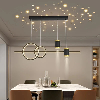 Modern LED Pendant Light – Luxury Dining Room Starry Chandelier