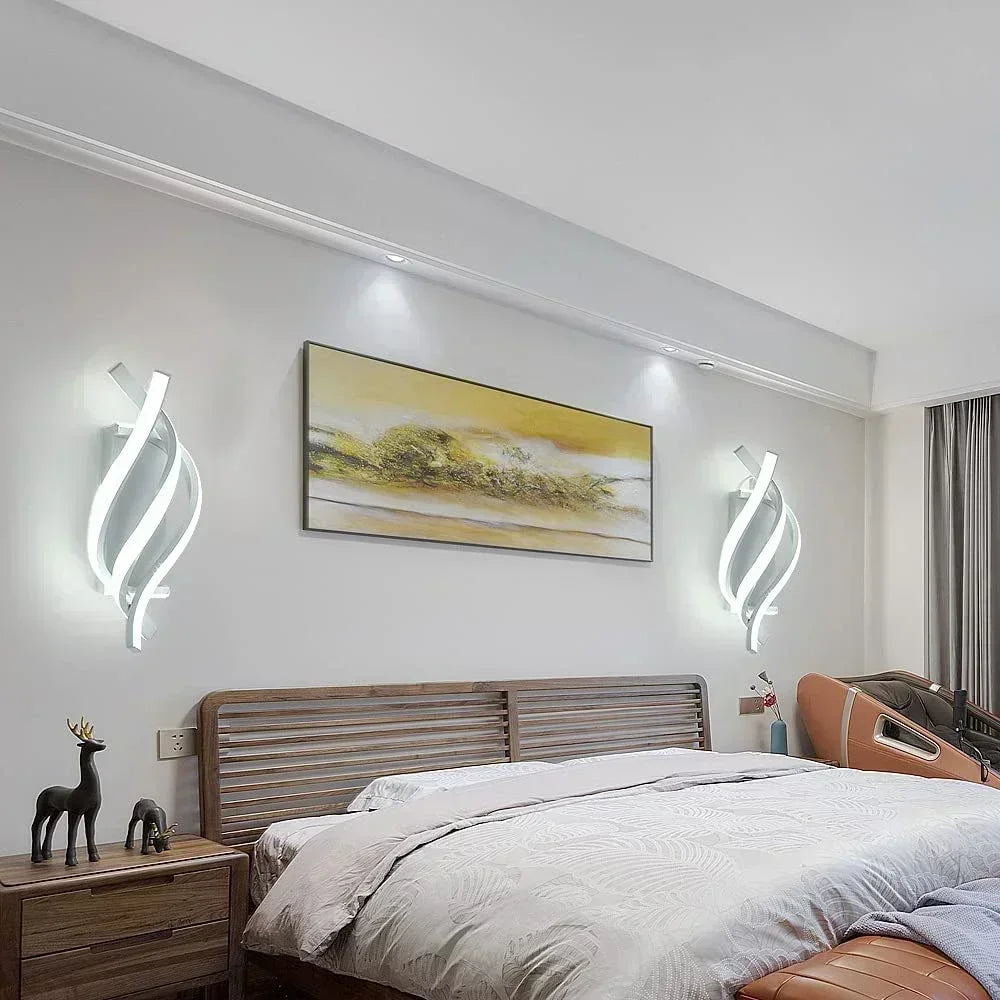 Modern LED Wall Sconce with Curved Design: A Touch of Modern Flair