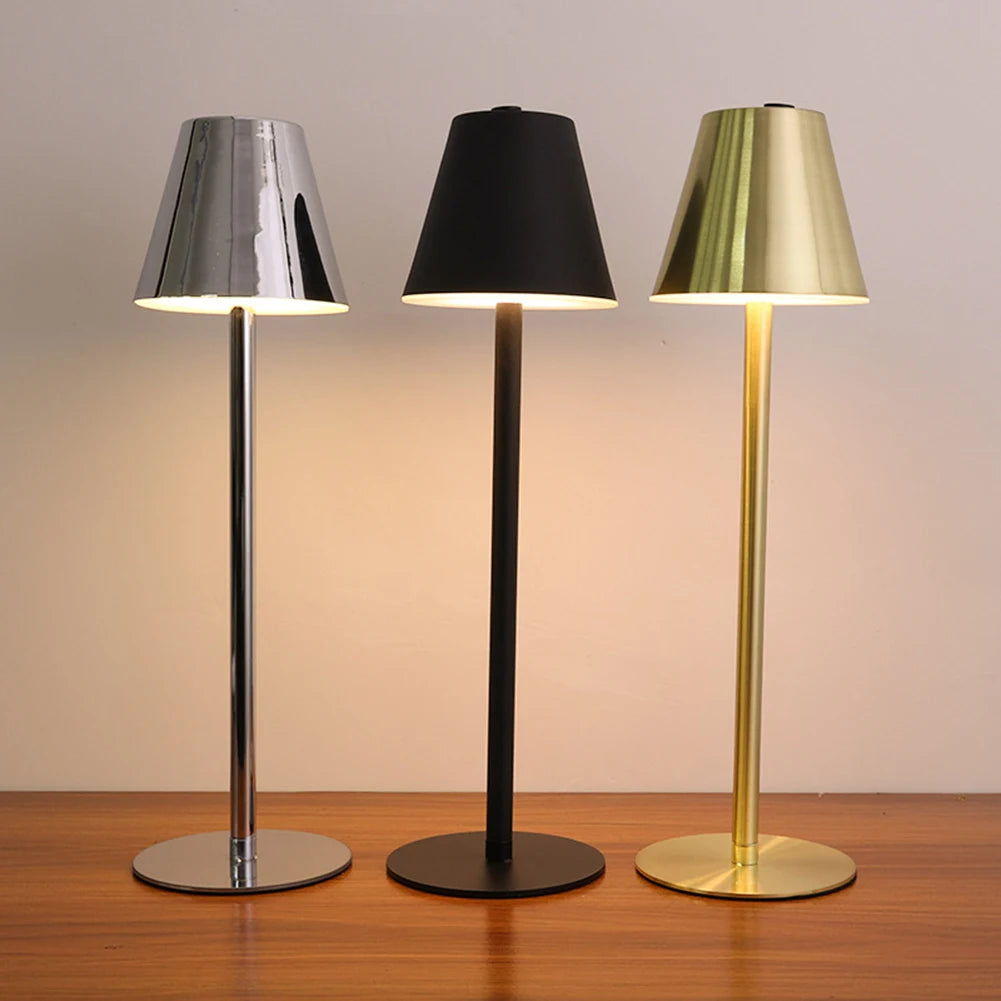 Modern Rechargeable Table Lamp: Portable LED Light for Various Uses