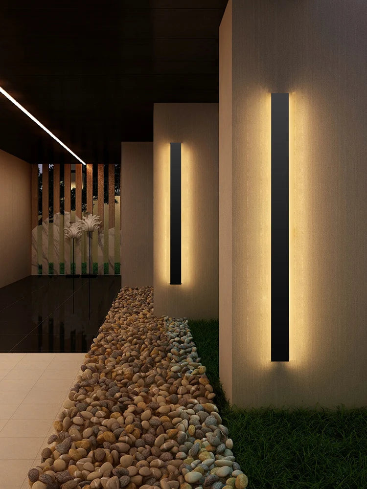 Durable Elegance: Modern Waterproof Outdoor Wall Lamp with LED Lighting