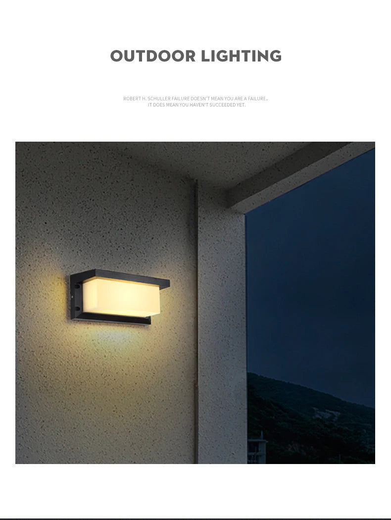 Motion Sensor Outdoor Wall Light – 20W Waterproof LED Porch Lighting