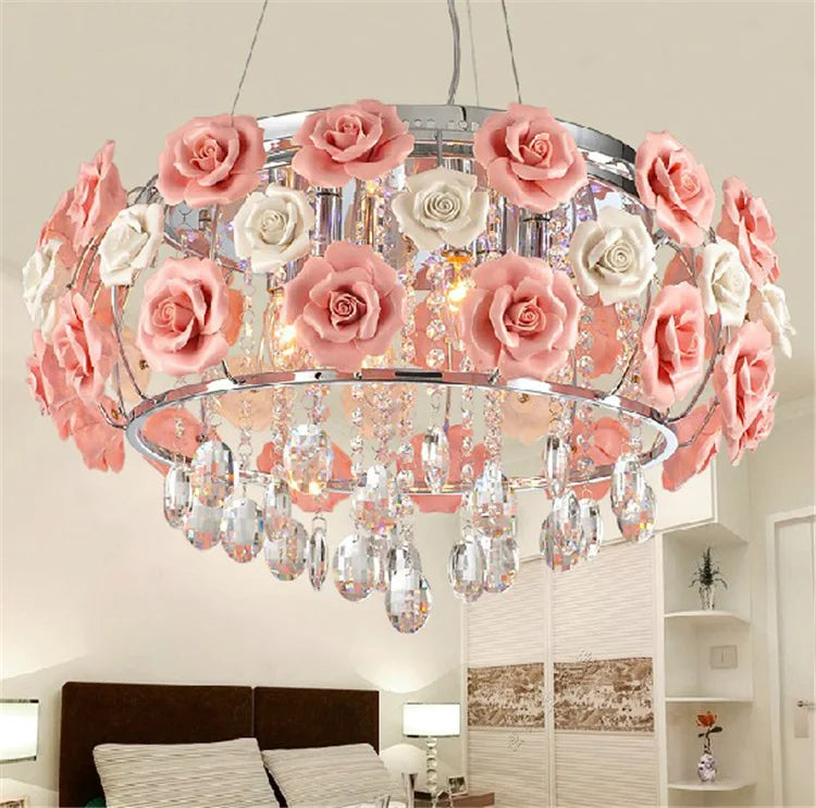 Elegant Crystal Chandelier - Illuminate Your Space with Modern Sophistication